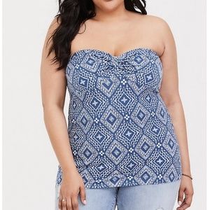 Torrid geo print tube top size 2